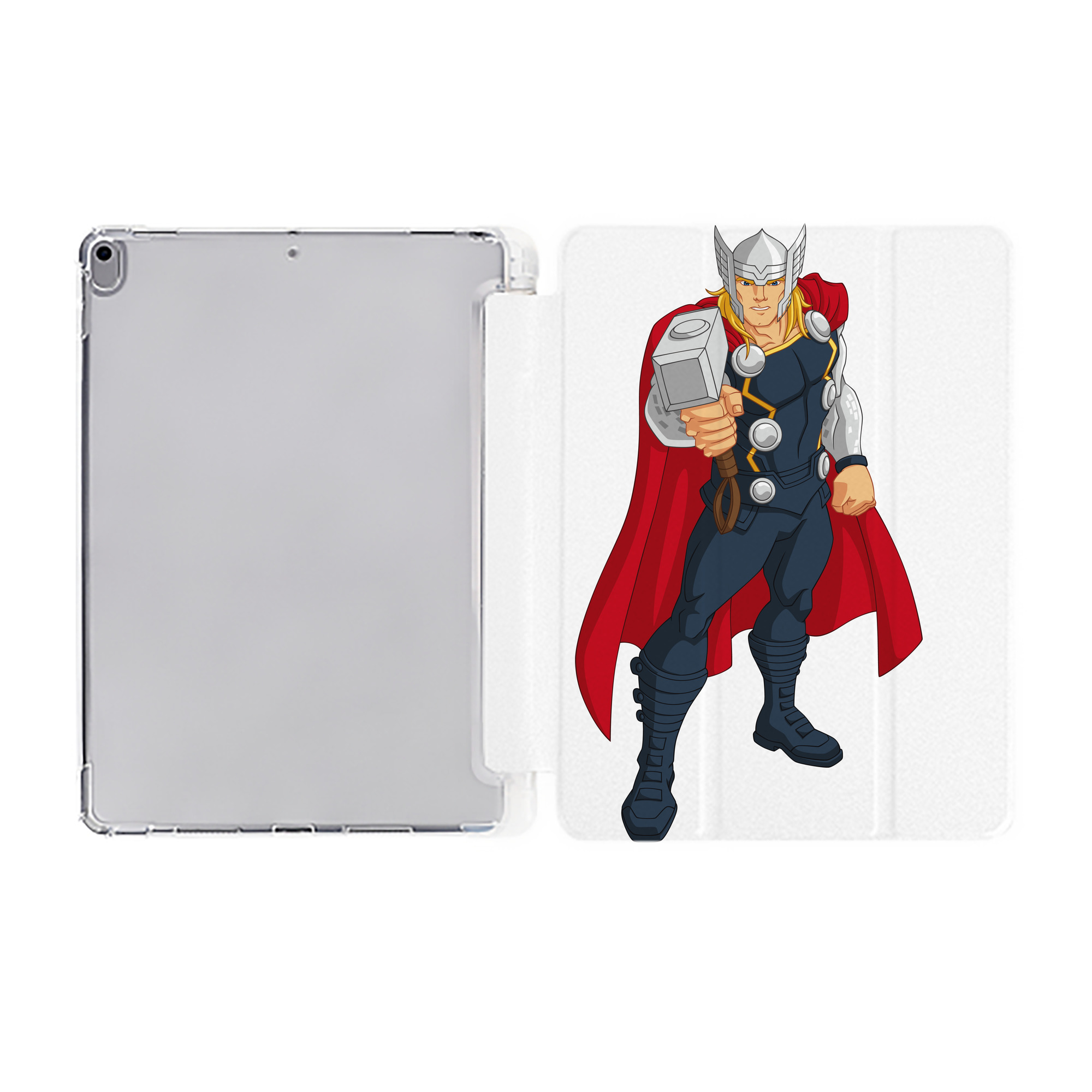（画像用） アベンジャーズ The Avengers IPad ケース ペン収納付き 三つ折りスタンド PUレザー×シリコン 対応機種9.5/10.5/10.9インチ
